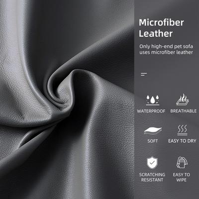 Show full view: BingoPaw Microfiber Dog Sofa Bed, Grey, X-Large slide 8 of 10