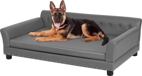 Show full view: BingoPaw Microfiber Dog Sofa Bed, Grey, X-Large slide 5 of 10