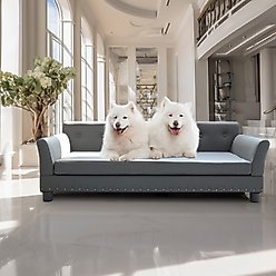 BingoPaw Microfiber Dog Sofa Bed, Grey, X-Large