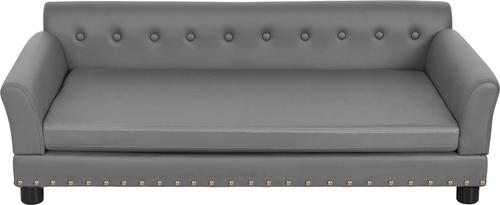 Show full view: BingoPaw Microfiber Dog Sofa Bed, Grey, X-Large slide 4 of 10