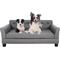 Show in main carousel: BingoPaw Microfiber Dog Sofa Bed, Grey, Large slide 5 of 10