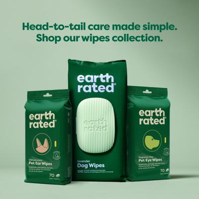 Show full view: Earth Rated Vet-Developed Hypoallergenic Pet Ear Wipes Wild Oat Scent, 70 count slide 7 of 10