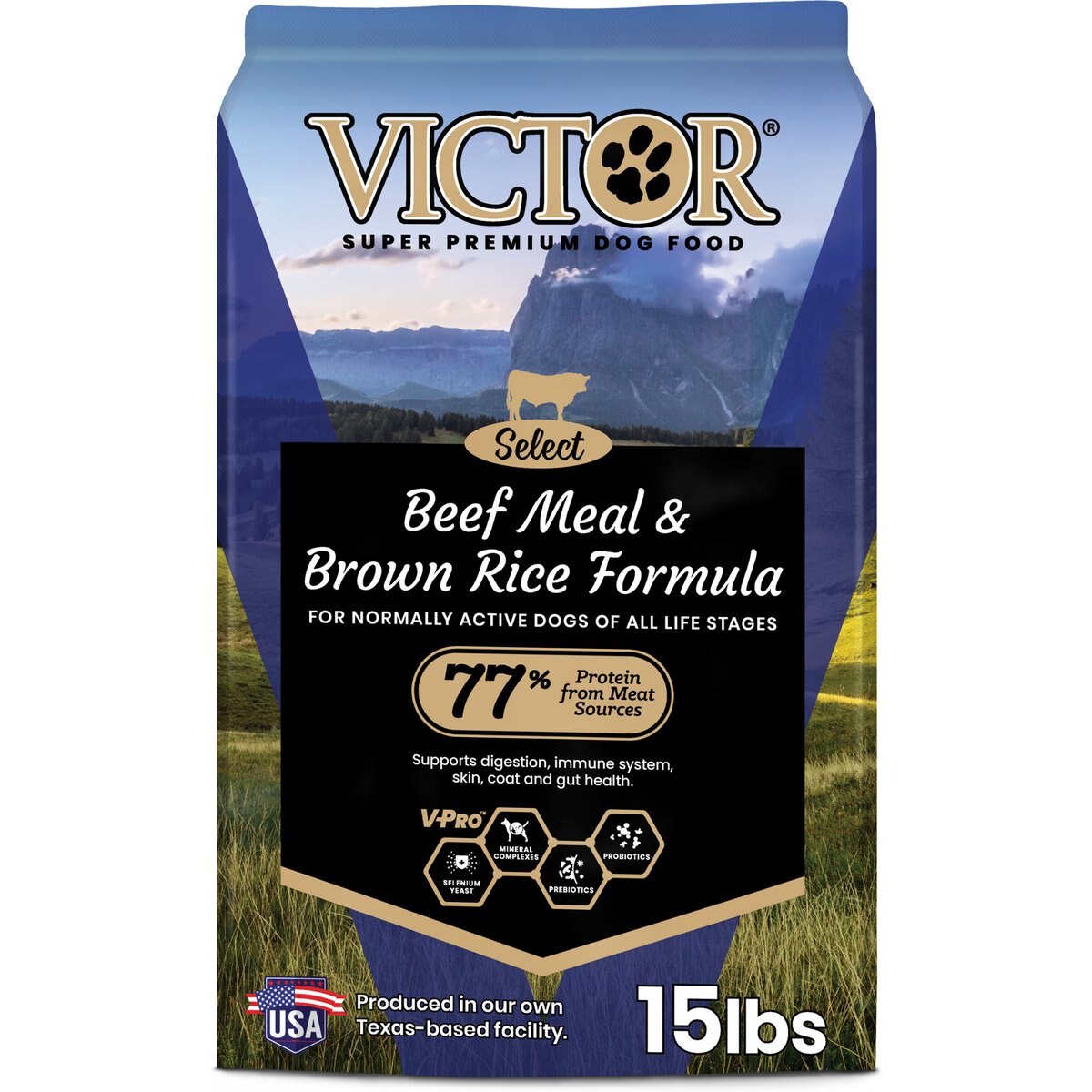 VICTOR Gluten-Free Beef Meal & Brown Rice Dry Dog Food, 15-lb bag