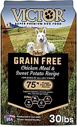 VICTOR Grain-Free Chicken Meal & Sweet Potato Recipe Dry Dog Food, 30-lb bag