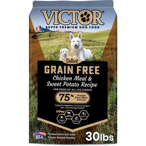 VICTOR Grain-Free Chicken Meal & Sweet Potato Recipe Dry Dog Food, 30-lb bag