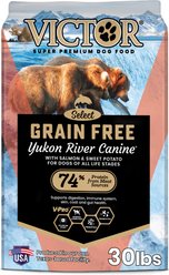 VICTOR Grain-Free Yukon River Canine with Salmon High Protein Dry Dog Food, 30-lb bag