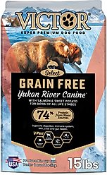 VICTOR Grain-Free Yukon River Canine with Salmon High Protein Dry Dog Food, 15-lb bag slide 1 of 9