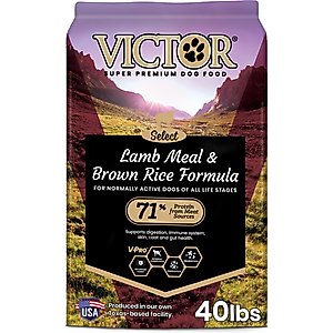VICTOR Gluten-Free Lamb Meal & Brown Rice Dry Dog Food, 40-lb bag
