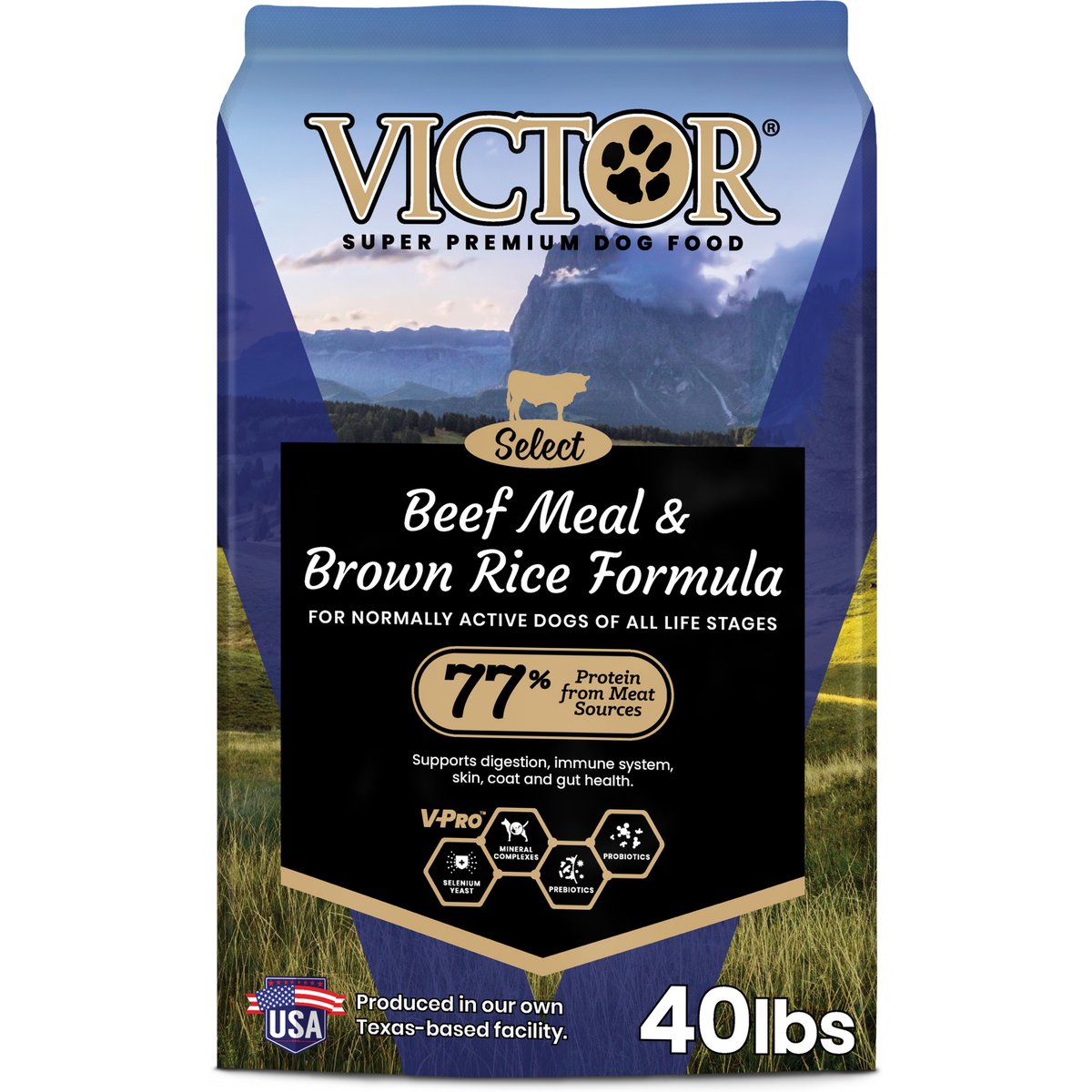 VICTOR Gluten-Free Beef Meal & Brown Rice Dry Dog Food, 80-lb bundle