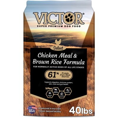 VICTOR VICTOR Gluten-Free Chicken Meal & Brown Rice Formula Dry Dog Food, 80-lb bundle