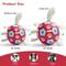 Show in main carousel: Nocciola Soccer Ball with Straps Dog Toy, Red/White, Medium slide 2 of 7