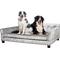 Show in main carousel: BingoPaw Dutch Velvet Couch Dog Bed, Grey, X-Large slide 8 of 11