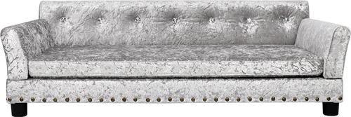 Show full view: BingoPaw Dutch Velvet Couch Dog Bed, Grey, X-Large slide 5 of 11