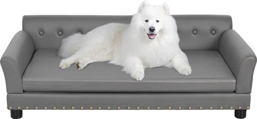Show full view: BingoPaw Microfiber Dog Sofa Bed, Grey, X-Large slide 6 of 10