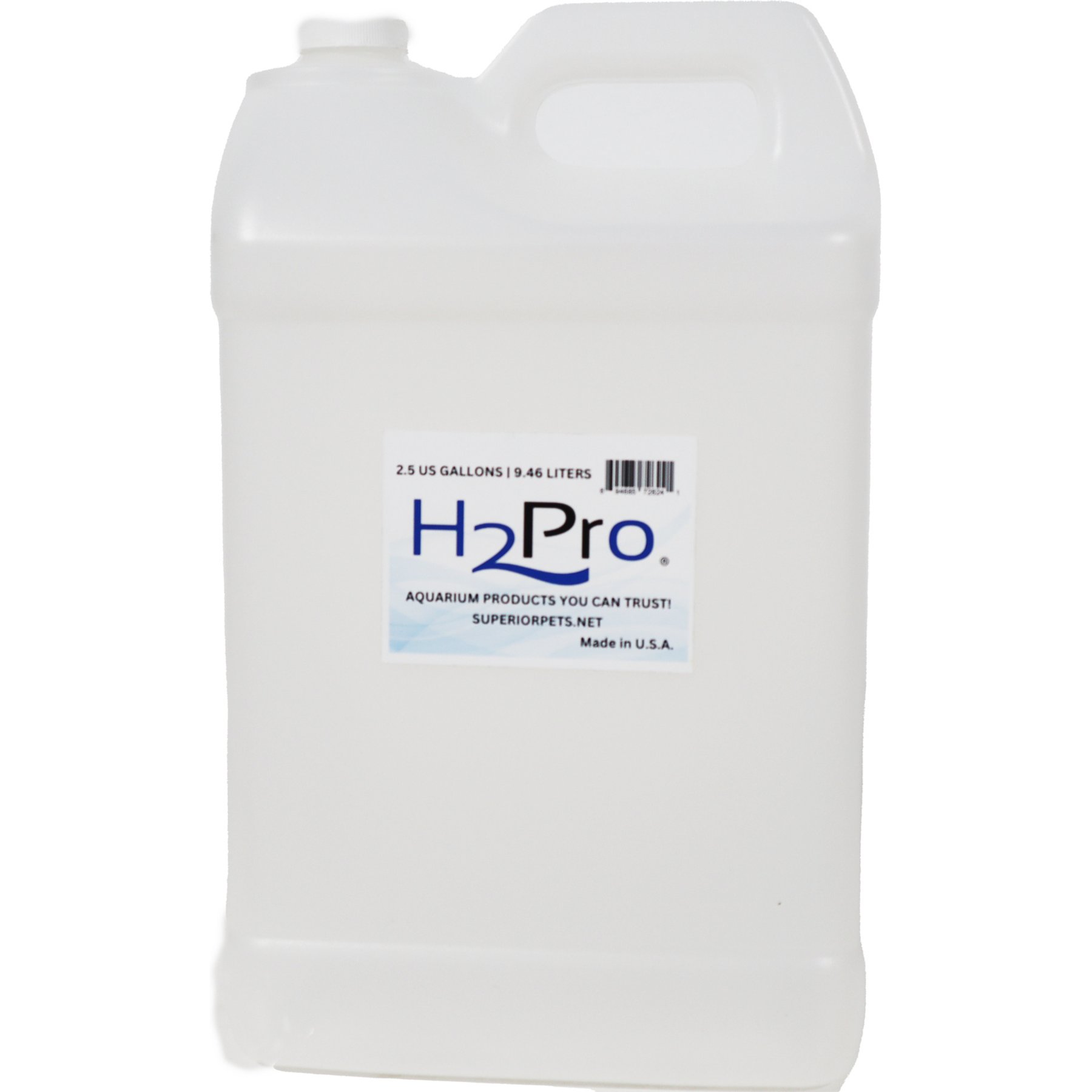 H2Pro Aquarium Water Jug with Cap, 2.5-gal