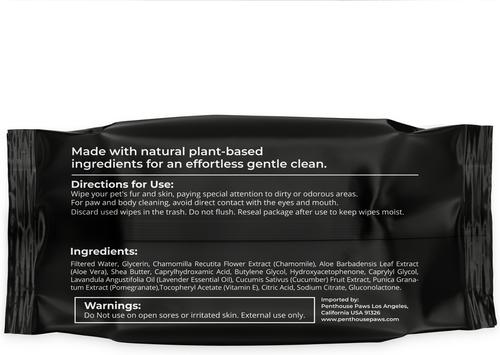 Show full view: Penthouse Paws Lavender Dog & Cat Paws & Body Cleansing Aloe Pet Wipes, 110 count slide 2 of 5