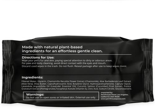 Show full view: Penthouse Paws Unscented Dog & Cat Paws & Body Cleansing Pet Wipes, 110 count slide 2 of 7