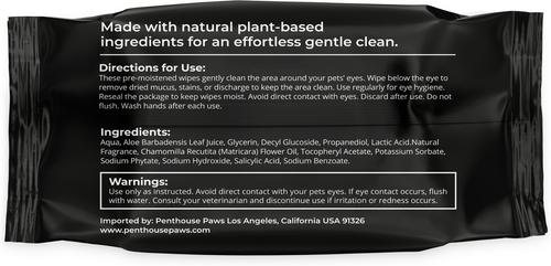 Show full view: Penthouse Paws Dog & Cat Eye Care & Tear Stain Remover Wipes, White, 80 count slide 2 of 7