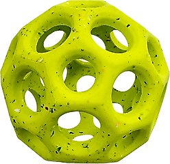 Arlee Home & Pet Max Fusion Made with Nike Grind Helix Dog Ball Toy, Yellow, Small