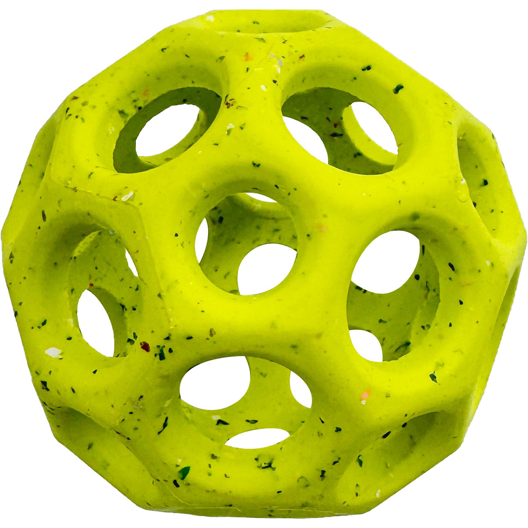 Arlee Home & Pet Max Fusion Made with Nike Grind Helix Dog Ball Toy, Yellow, Small