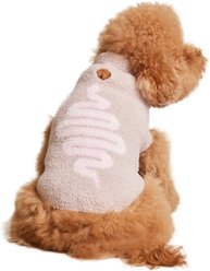 Barefoot Dreams CozyChic Snake Dog Sweater, Dusty Mauve, X-Small