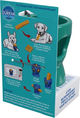 Show full view: Durkha Puff & Fetch Dog Toy, Teal slide 3 of 9