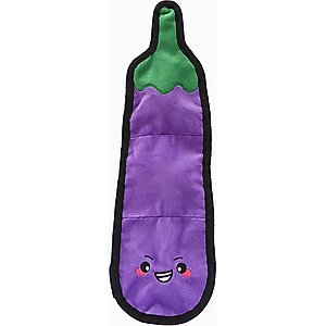 HugSmart Pet Squeakin' Vegetables Eggplant Dog Toy