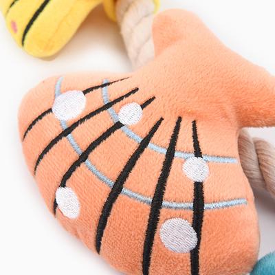 Show full view: HugSmart Pet Pirate Pups Shell Necklace Dog Toy slide 3 of 10
