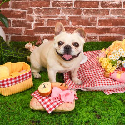 Show full view: HugSmart Pet Picnic Time Charcuterie Board Dog Toy slide 9 of 9
