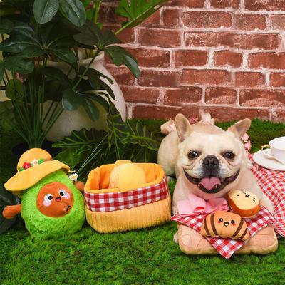 Show full view: HugSmart Pet Picnic Time Charcuterie Board Dog Toy slide 7 of 9