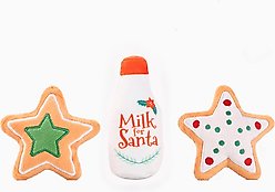 HugSmart Pet Happy Woofmas Milk & Cookies Dog Toy
