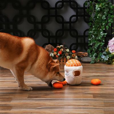 Show full view: HugSmart Pet Food Party Orange Jam Dog Toy slide 3 of 6