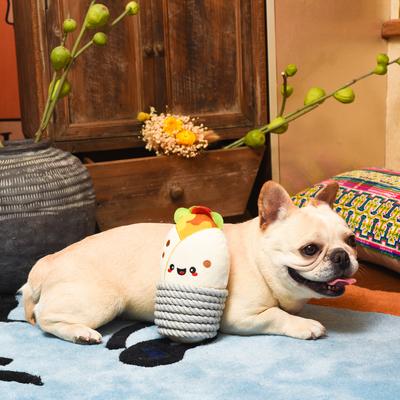 Show full view: HugSmart Pet Fiesta Chewsday Burrito Dog Toy slide 5 of 7