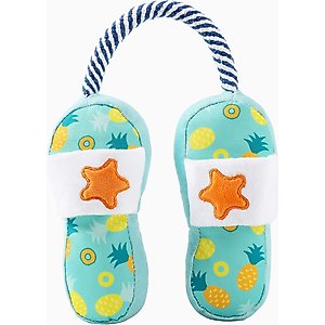 HugSmart Pet Beach Daze Slipper Dog Toy