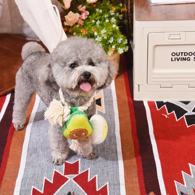 Show full view: HugSmart Pet Avocado Collection Toast & Egg Dog Toy slide 7 of 8