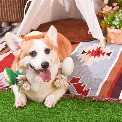 Show full view: HugSmart Pet Avocado Collection Toast & Egg Dog Toy slide 4 of 8
