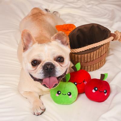 Show full view: HugSmart Pet Autumn Tailz Apple Basket Dog Toy slide 5 of 9