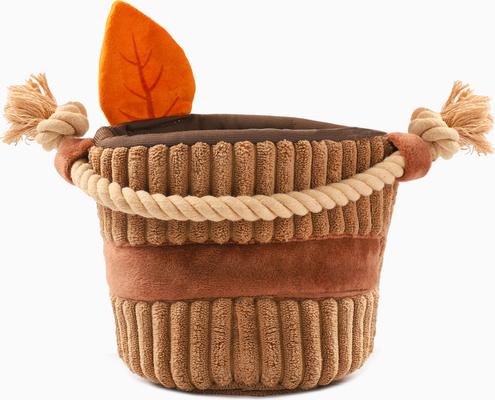 Show full view: HugSmart Pet Autumn Tailz Apple Basket Dog Toy slide 2 of 9