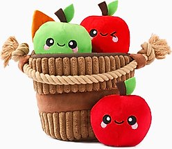 HugSmart Pet Autumn Tailz Apple Basket Dog Toy