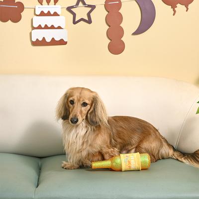 Show full view: HugSmart Pet Yappy Birthday Birthday Wine Dog Toy slide 6 of 6