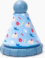 HugSmart Pet Yappy Birthday Blue Party Hat Dog Toy