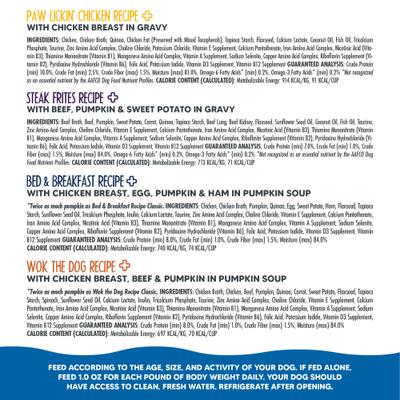 Show full view: Weruva Meals 'n More Doggie Duo Variety Pack Grain-Free Wet Dog Food, 3.5-oz cup, case of 4 slide 5 of 11