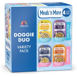 Weruva Meals 'n More Doggie Duo Variety Pack Grain-Free Wet Dog Food, 3.5-oz cup, case of 4