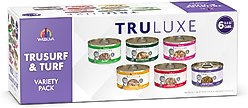 Weruva TruLuxe TruSurf Variety Pack Grain-Free Canned Cat Food, 3-oz can, case of 6
