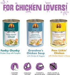 Weruva Classic Cluck Crew Variety Pack Grain-Free Wet Dog Food, 14-oz can, case of 3 slide 2 of 7