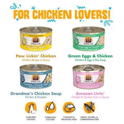 Show full view: Weruva Paw Lickin' Pals Variety Pack Grain-Free Wet Cat Food, 3-oz can, case of 4 slide 6 of 11