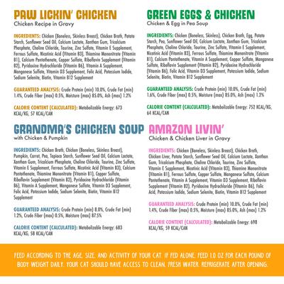 Show full view: Weruva Paw Lickin' Pals Variety Pack Grain-Free Wet Cat Food, 3-oz can, case of 4 slide 5 of 11