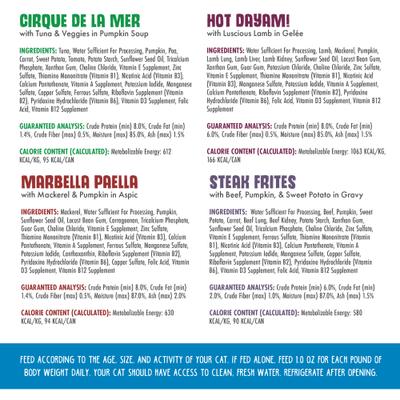 Show full view: Weruva Chicken-Free Just 4 Me Variety Pack Grain-Free Canned Dog Food, 5.5-oz can, case of 4 slide 5 of 11