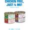 Show in main carousel: Weruva Chicken-Free Just 4 Me Variety Pack Grain-Free Canned Dog Food, 5.5-oz can, case of 4 slide 3 of 11