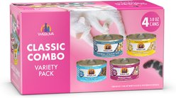 Weruva Classic Combo Variety Pack Grain-Free Wet Cat Food, 3-oz can, case of 4